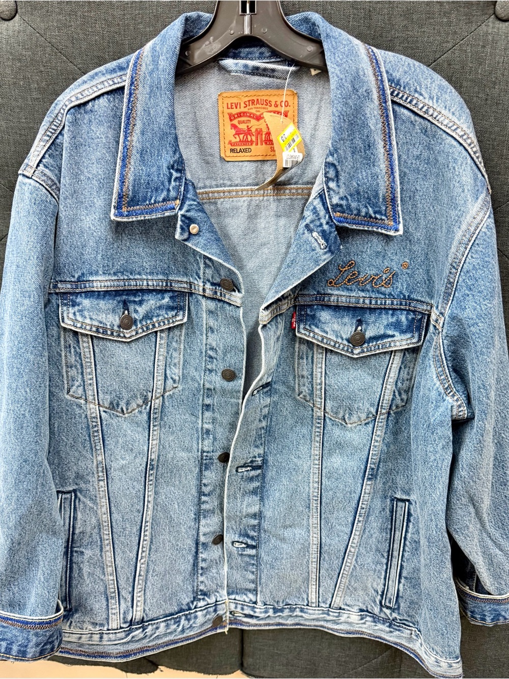 Levi's Light Blue Vintage Wash Denim Trucker Jacket
